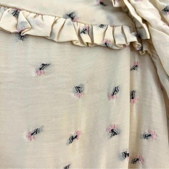 Munthe Curtis Open Back Embroidered Floral Midi Dress, Size 6 (EU 36) - Picture 12 of 15